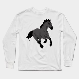 Grey horse Long Sleeve T-Shirt